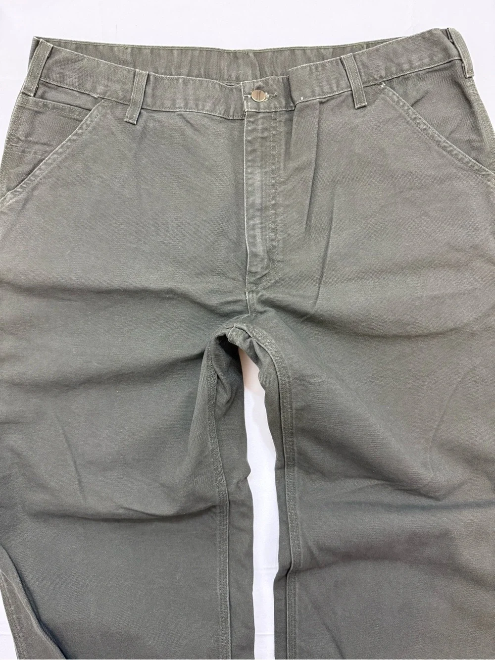 NWT Men's Carhartt Duck Green B11-MOS Carpenter Pants 40 x 30 - Picture 7 of 10